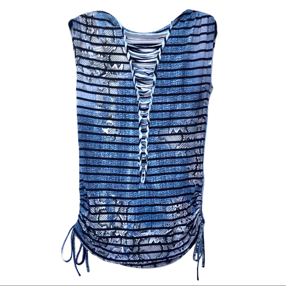 Alberto Makali Snake Print Top